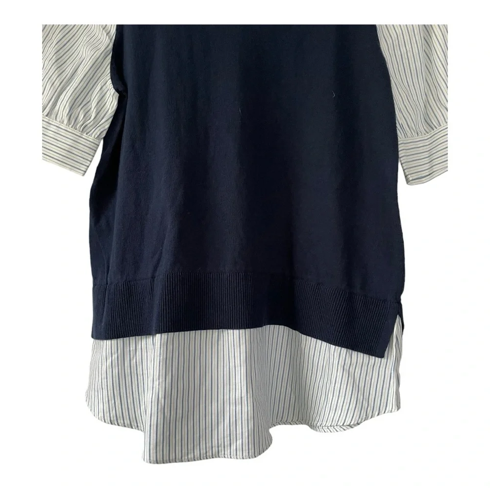 NWT LOFT sweater vest with faux blouse. Short sleeved - Picture 2 of 16